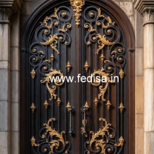 Stylish Exterior Grill Gate Design for Elegant Entrances No-2303