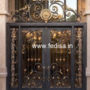 Fancy Decorative Iron Grill Gate Design No-2358