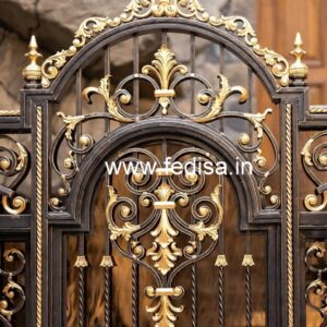 Attractive Artistic Main Gate Grill Design No-2385