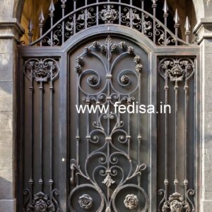 Artistic Elegant Gate Grill Design for Modern Homes No-2391