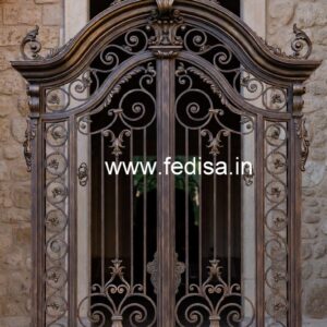 Front Entry Gate Grill Design for Contemporary Villas No-2443