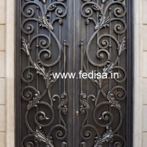 Elegant Home Gate Grill Design with Artistic Look No-2444