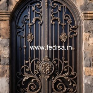 Designer Iron Gate Grill Design for Elegant Houses No-2446