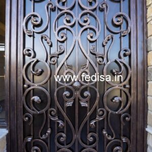 Fancy Front Gate Grill Design for Modern Homes No-2449