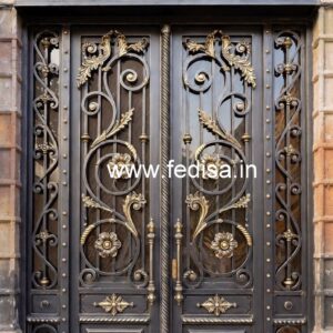 Artistic Steel Gate Grill Design for Home Fronts No-2460