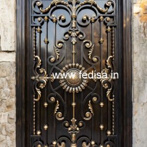Black and Gold Gate Grill Design Inspiration No-2465