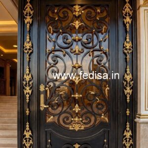 Stylish Iron Gate Grill Design with Modern Appeal No-2470