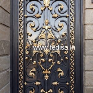 Artistic Front Gate Grill Design for Elegant Homes No-2478