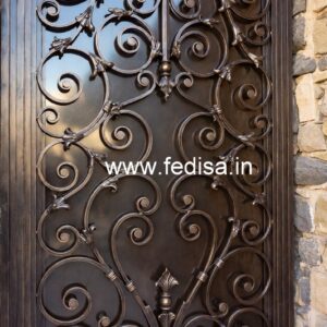 Royal House Gate Grill Design for Luxury Entrance No-2489