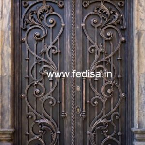 Stylish Entrance Grill Gate Design for Modern Homes No-2496