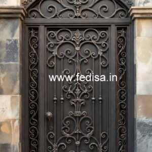 Elegant Front Gate Grill Design with Stylish Pattern No-2500