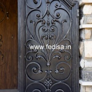 Stylish Steel Gate Grill Design for Elegant Entrance No-2503