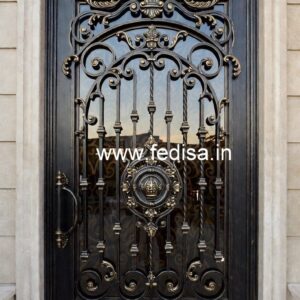 Artistic Main Gate Grill Design for Contemporary Houses No-2505