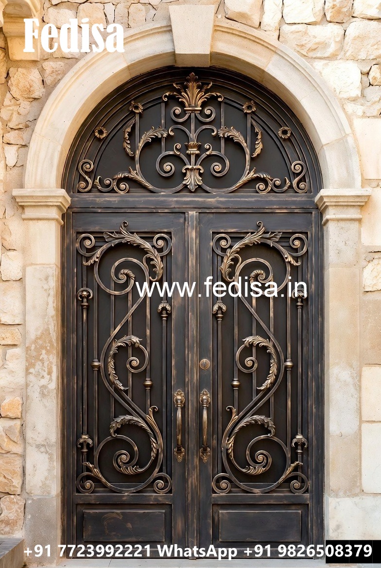 Modern Exterior Grill Gate Design for House Front No-2512