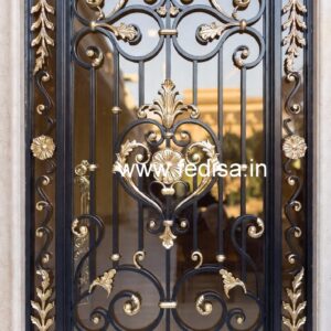 Unique Steel Gate Grill Design with Artistic Touch No-2513