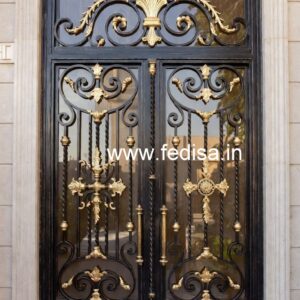 Royal Front Gate Grill Design for Contemporary Villas No-2519