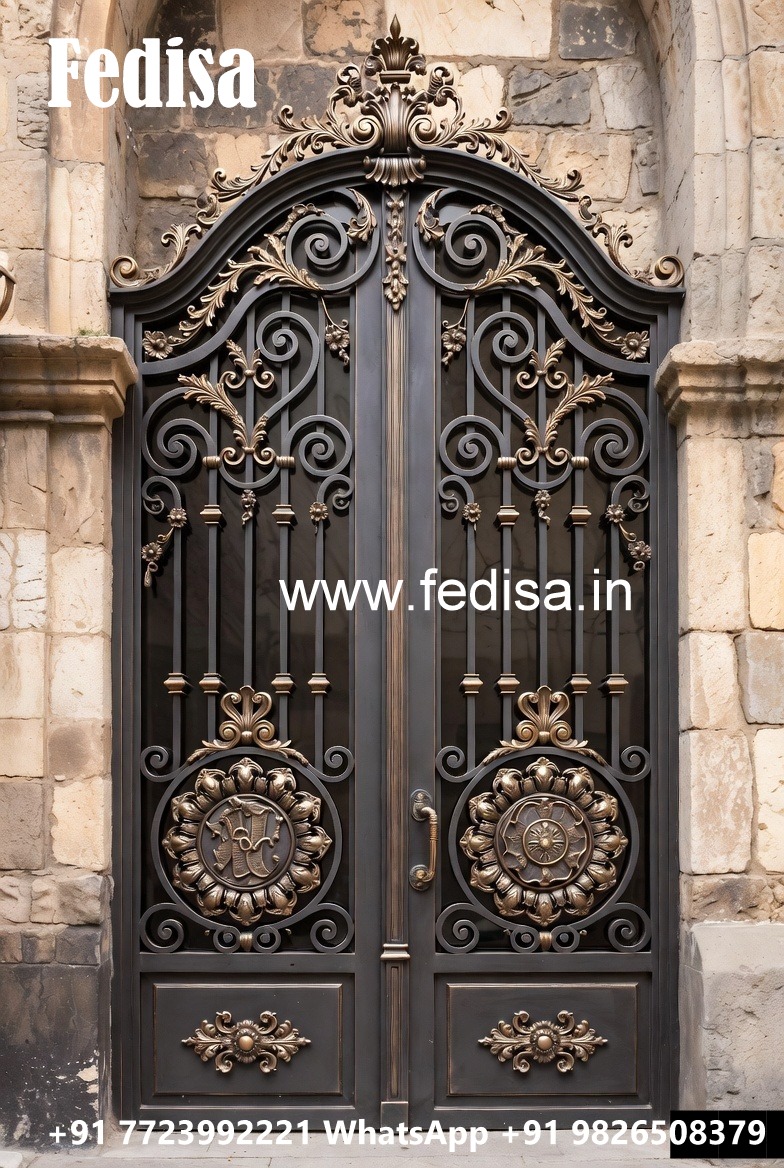 Contemporary Villa Gate Grill Design with Artistic Finish No-2544
