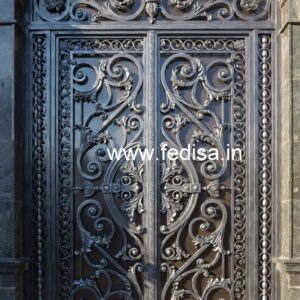 Modern Entrance Gate Grill Design with Elegant Pattern No-2550