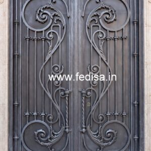 Elegant Main Gate Grill Design for Luxury Residences No-2553