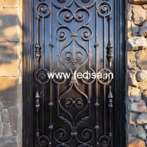 Elegant Steel Entrance Grill Gate Design No-2584