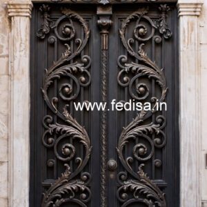 Stylish Contemporary Gate Grill Design for Villas No-2586