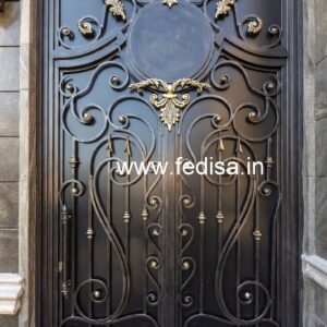 Contemporary Front Gate Grill Design with Elegant Finish No-2596