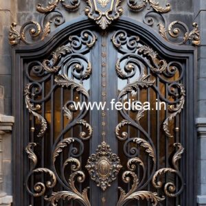 Elegant Villa Exterior Gate Grill Design No-2600