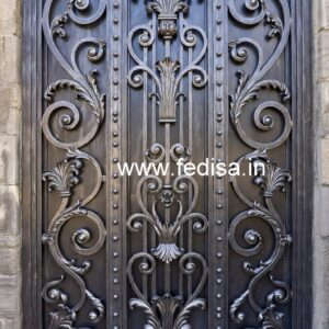 Stylish Exterior Grill Gate Design for Elegant Entrances No-2603
