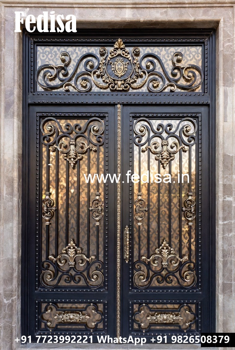 Artistic Luxury Grill Gate Design for Home Fronts No-2606