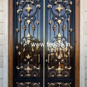 Elegant Iron Grill Gate Design for Contemporary Homes No-2621