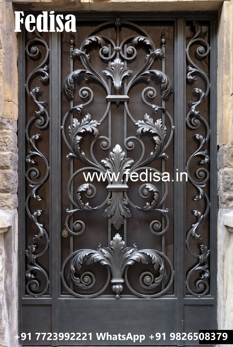 Artistic Modern Exterior Gate Grill Design No-2651