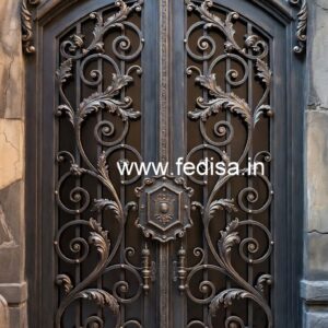 Elegant Modern Exterior Grill Gate Design No-2675