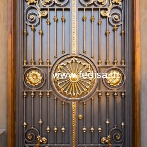 Elegant Stylish Main Entrance Gate Grill Design No-2696