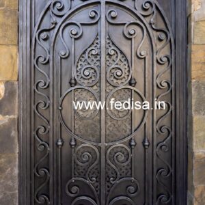 Contemporary Gate Grill Design with Artistic Patterns No-2715