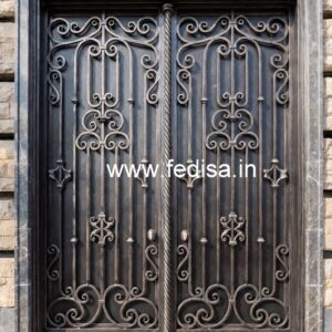 Double Door Gate Grill Design for Modern Villas No-2725