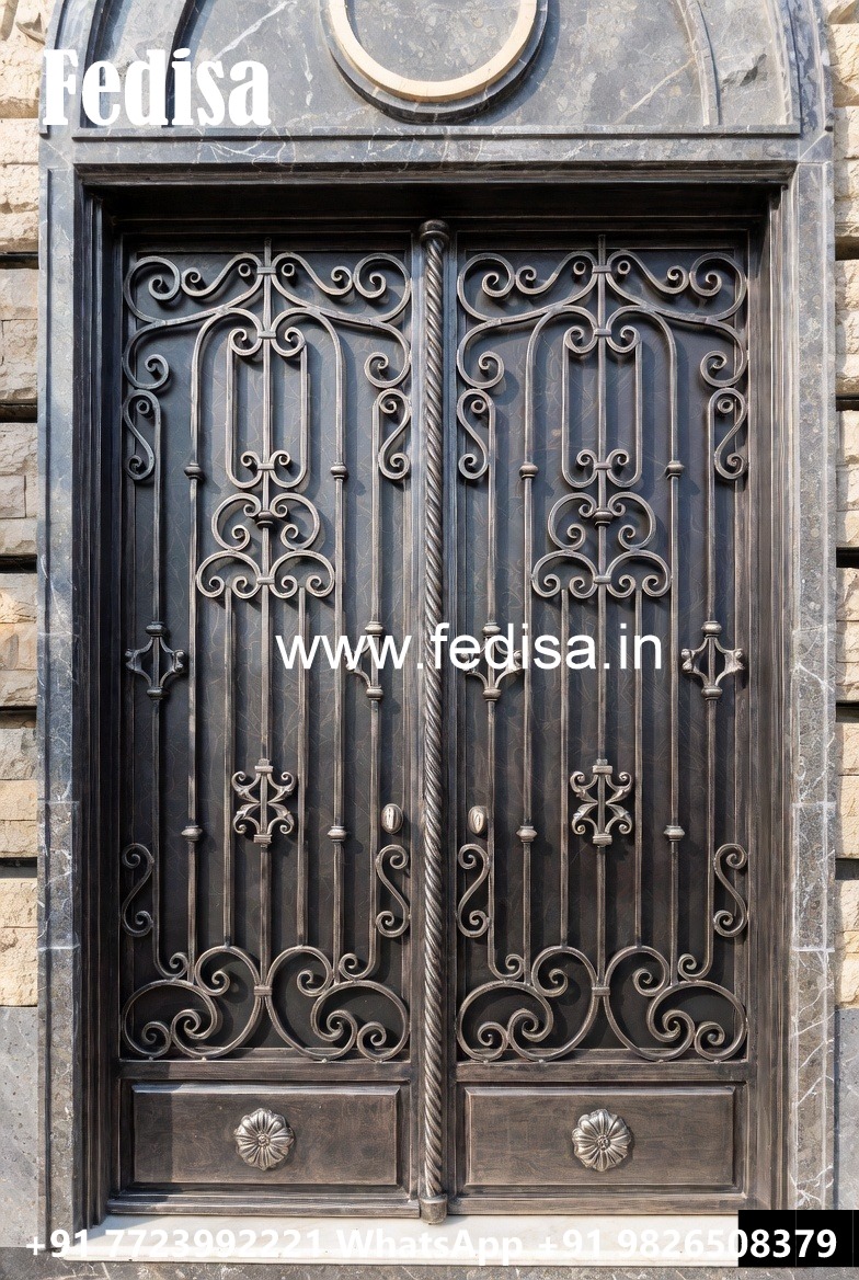 Double Door Gate Grill Design for Modern Villas No-2725