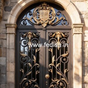 Stylish Metal Gate Grill Design for Main Entrance No-2741
