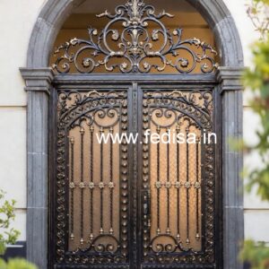 Front Entry Gate Grill Design for Contemporary Villas No-2743