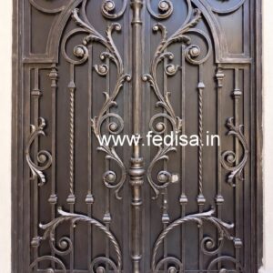Artistic Front Gate Grill Design for Elegant Homes No-2778