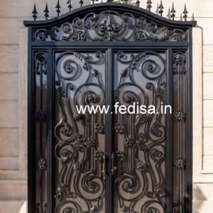 Elegant Front Gate Grill Design with Stylish Pattern No-2800