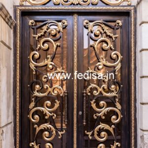 Beautiful Gate Grill Design for Modern Villa Exterior No-2808