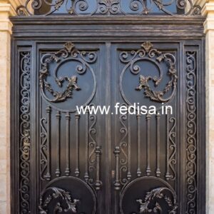 Stylish Main Gate Grill Design with Modern Patterns No-2816