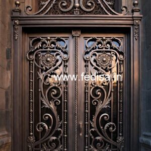 Beautiful Iron Gate Grill Design for Premium Houses No-2829