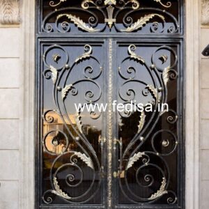 Modern Entrance Gate Grill Design with Elegant Pattern No-2850