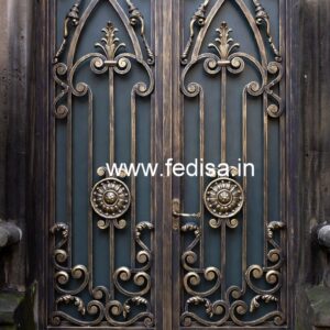 Stylish Security Grill Gate Design for Modern Entrance No-2874