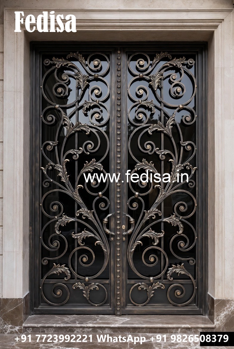 Contemporary Luxury Gate Grill Design for House Front No-2880
