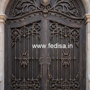 Contemporary Front Gate Grill Design with Elegant Finish No-2896