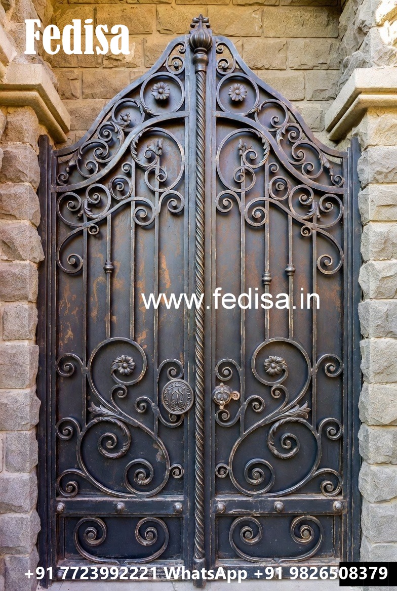 Elegant Villa Exterior Gate Grill Design No-2900