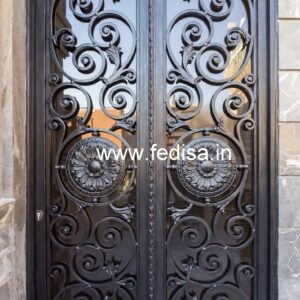 Stylish Exterior Grill Gate Design for Elegant Entrances No-2903