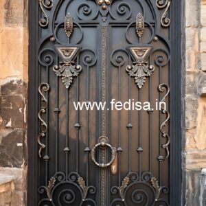Luxury Geometric Gate Grill Design for House Fronts No-2923